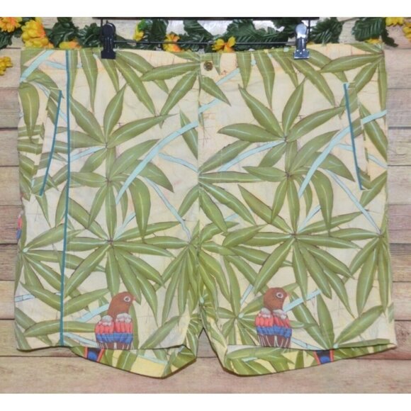 Tommy Bahama Tropical Hawaiian Print Swim Shorts Trunks Men's L Beach Resort - Picture 1 of 10